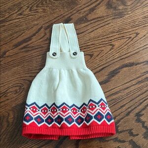 Hanna Andersson Cream Knit Winter Dress